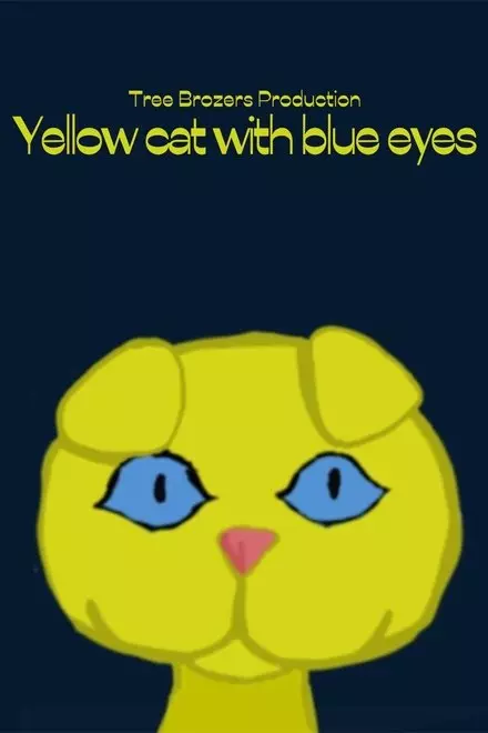 Yellow cat with blue eyes